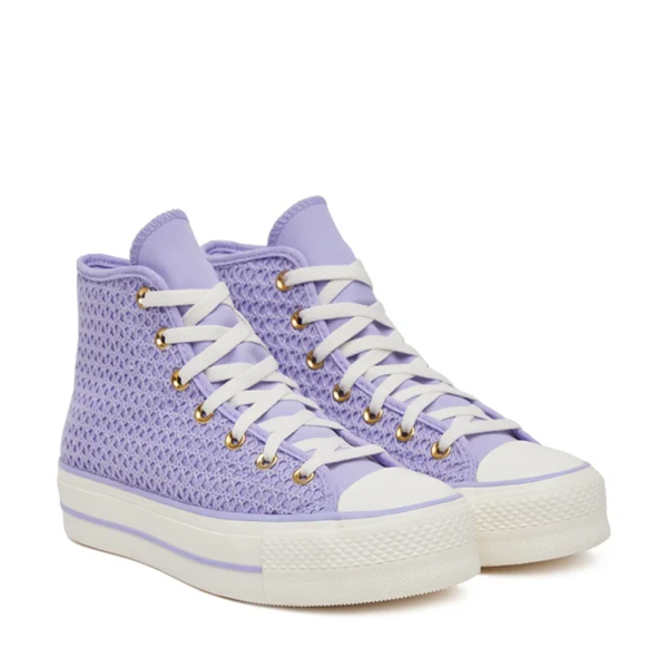 Converse Chuck Taylor All Star Lift Platform Knit Kadın Mor A13644C