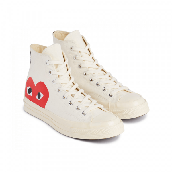 Converse Comme Des Garcons White High