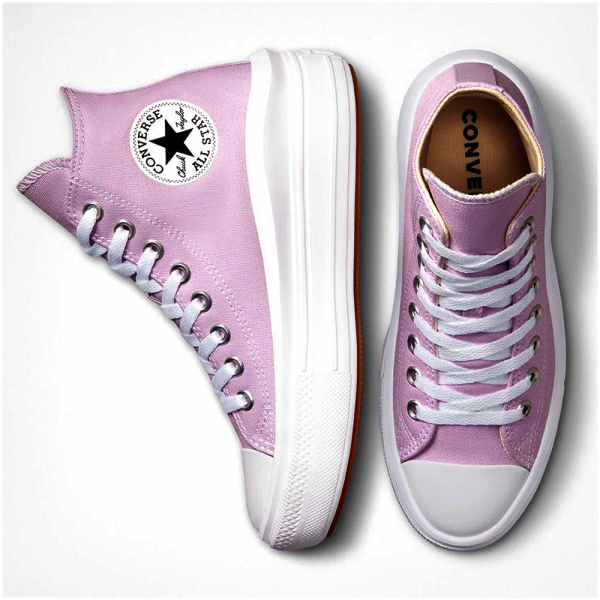 Converse All Star Move Canvas Platform (Light Violet/White)