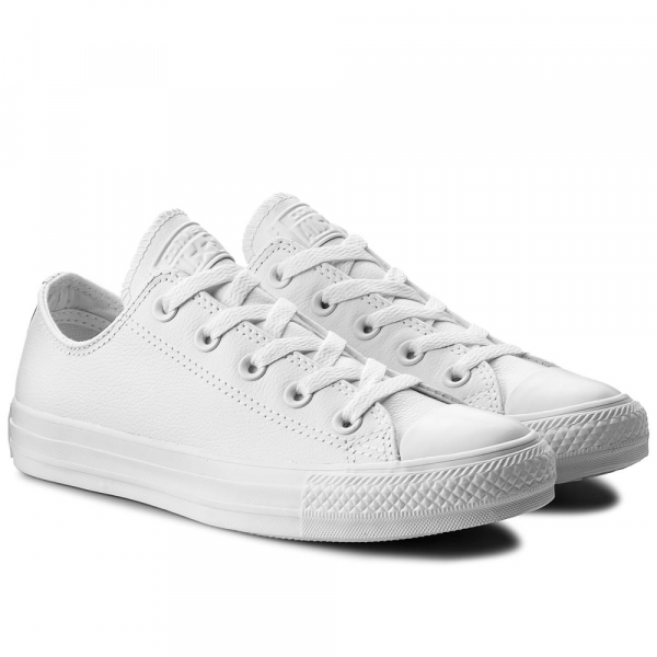 Converse All Star White Mono Leather Low