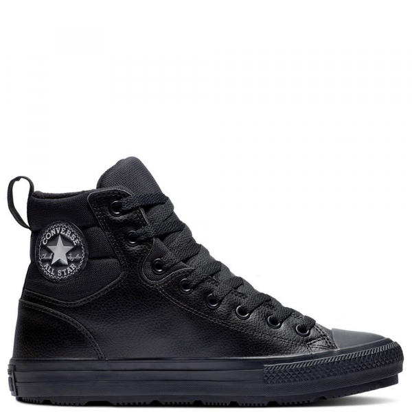 Converse All Star Faux Leather Berkshire Boot (Full Black)