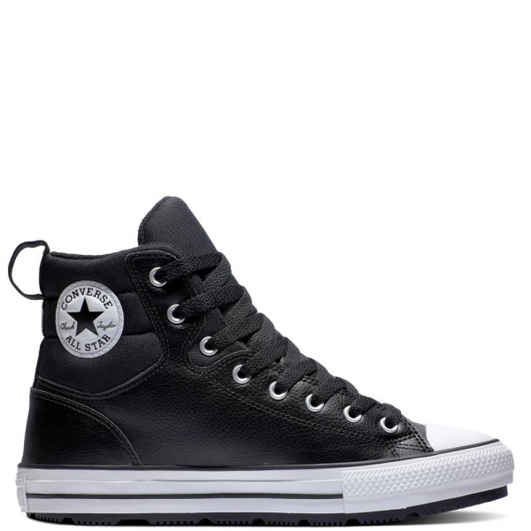 Converse All Star Faux Leather Berkshire Boot (Black/White)