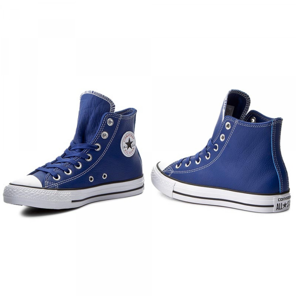 Converse All Star High Blue Leather