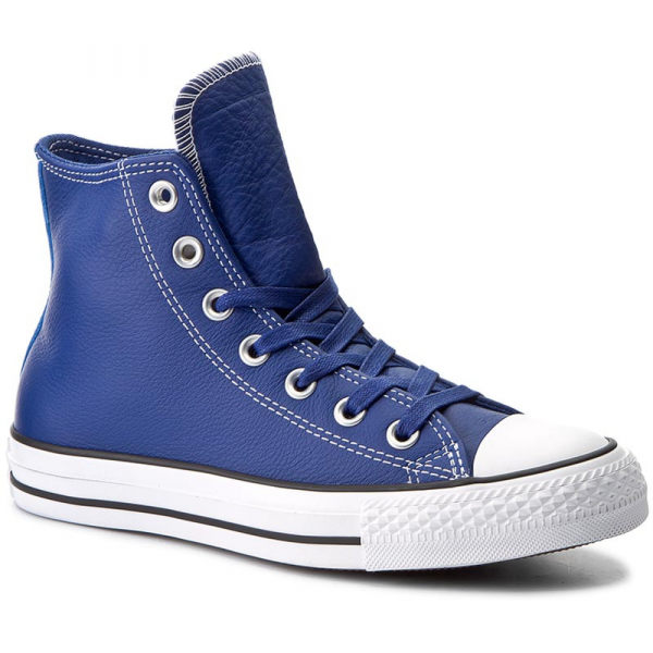Converse All Star High Blue Leather