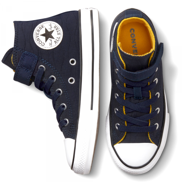 Converse All Star Easy-On Quilted Jacquard High Navy Kids