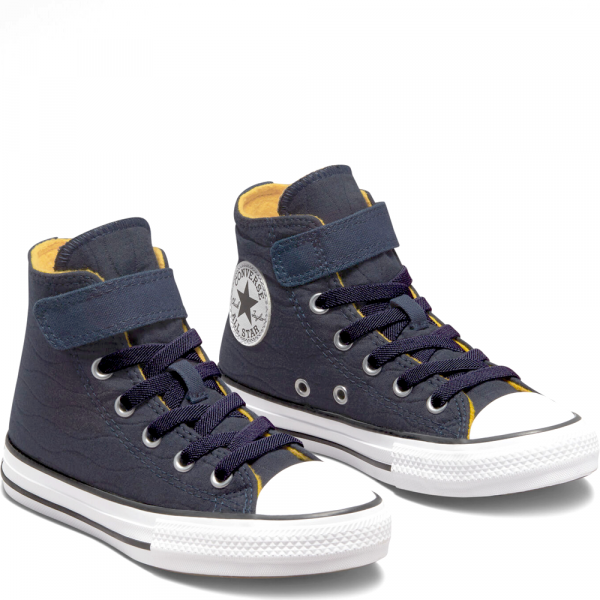 Converse All Star Easy-On Quilted Jacquard High Navy Kids