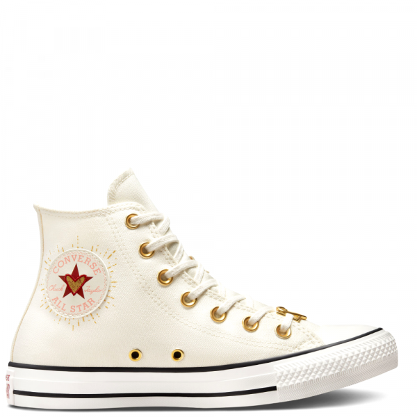 Converse All Star Hearts High White