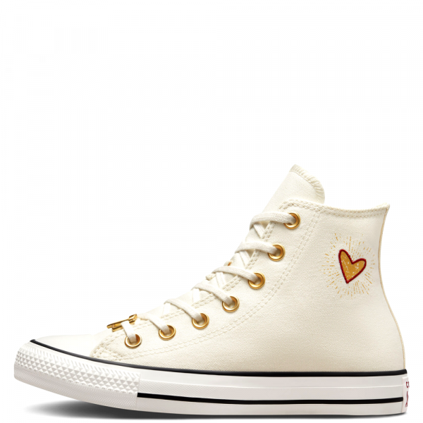 Converse All Star Hearts High White