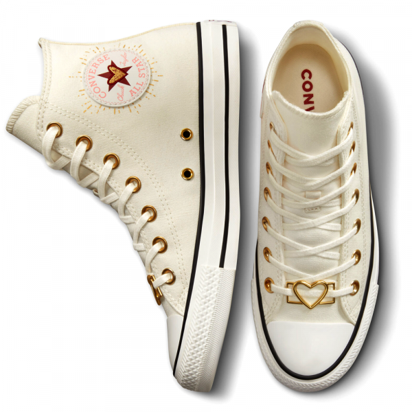 Converse All Star Hearts High White