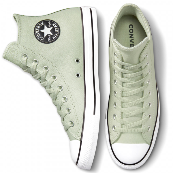 Converse All Star Leather High Grey