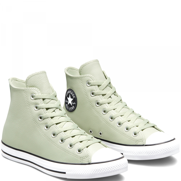 Converse All Star Leather High Grey