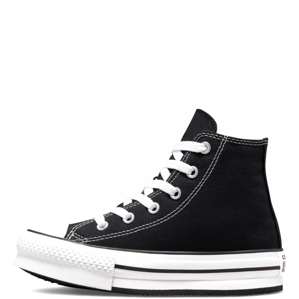 Converse All Star Lift Platform High Black Kids