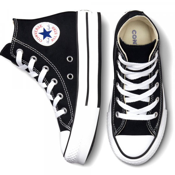 Converse All Star Lift Platform High Black Kids