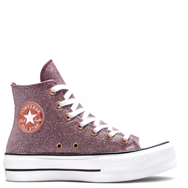 Converse All Star Lift Platform Metallic Glitter High