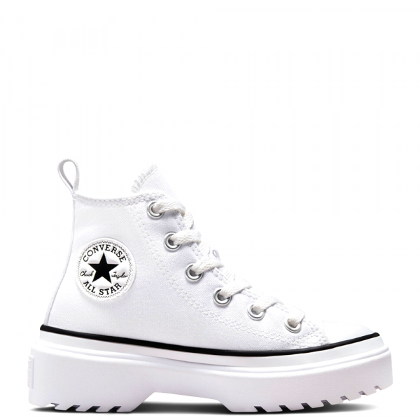 Converse All Star Lugged Lift Platform Canvas High White