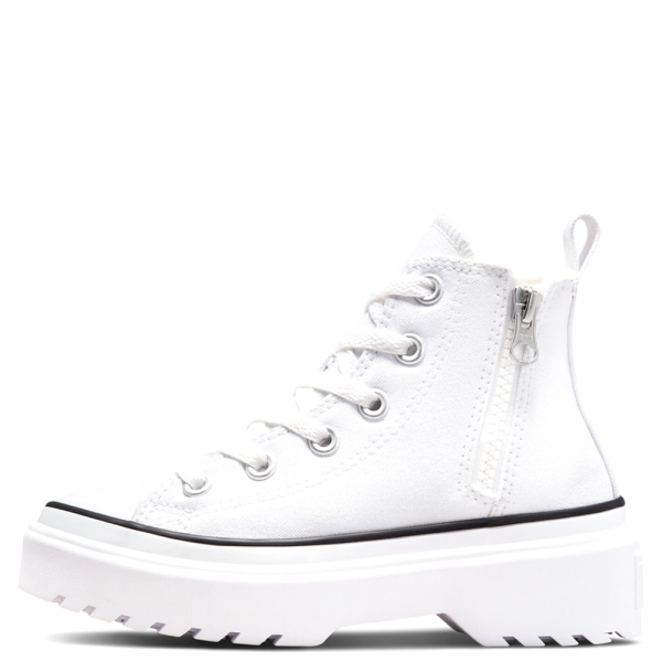 Converse All Star Lugged Lift Platform Canvas High White