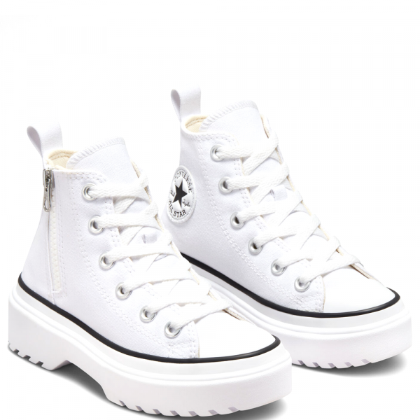 Converse All Star Lugged Lift Platform Canvas High White