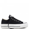 Converse All Star Canvas Platform Low (Black/White)