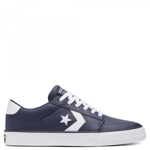 Converse Belmont Seasonal Synthetic Leather (Navy/White)