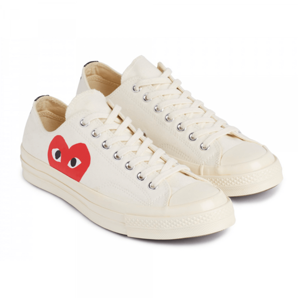 Converse Comme Des Garcons White Low