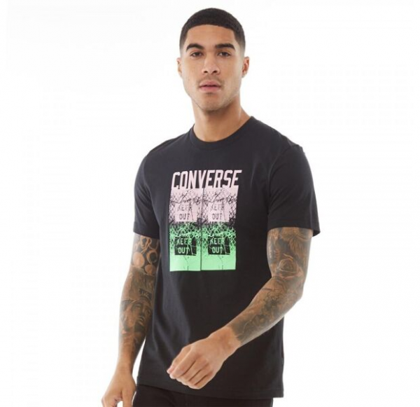 Keep Out Tee Black